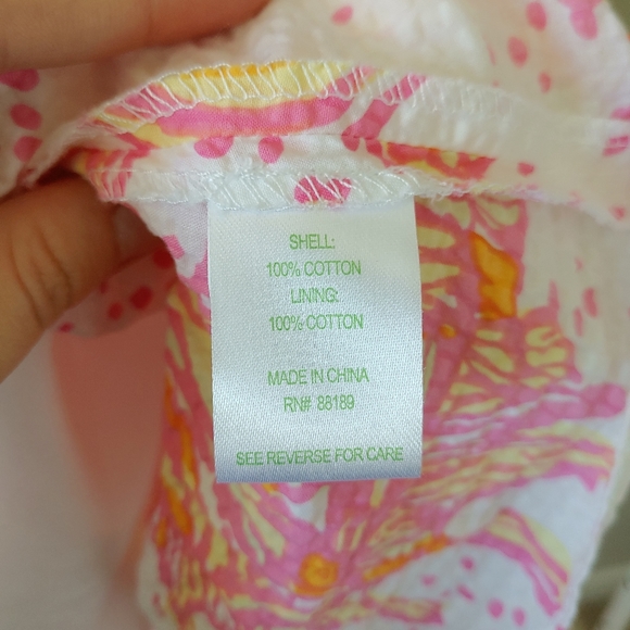 Lilly Pulitzer Conch Strapless Tiered Dress Small - Picture 15 of 16